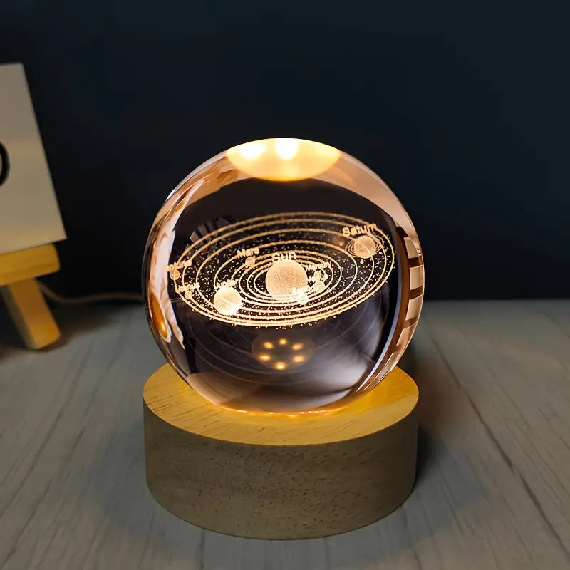 Galaxy Crystal Ball Nightlight: Enchanting Home Decor